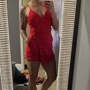 Red romper